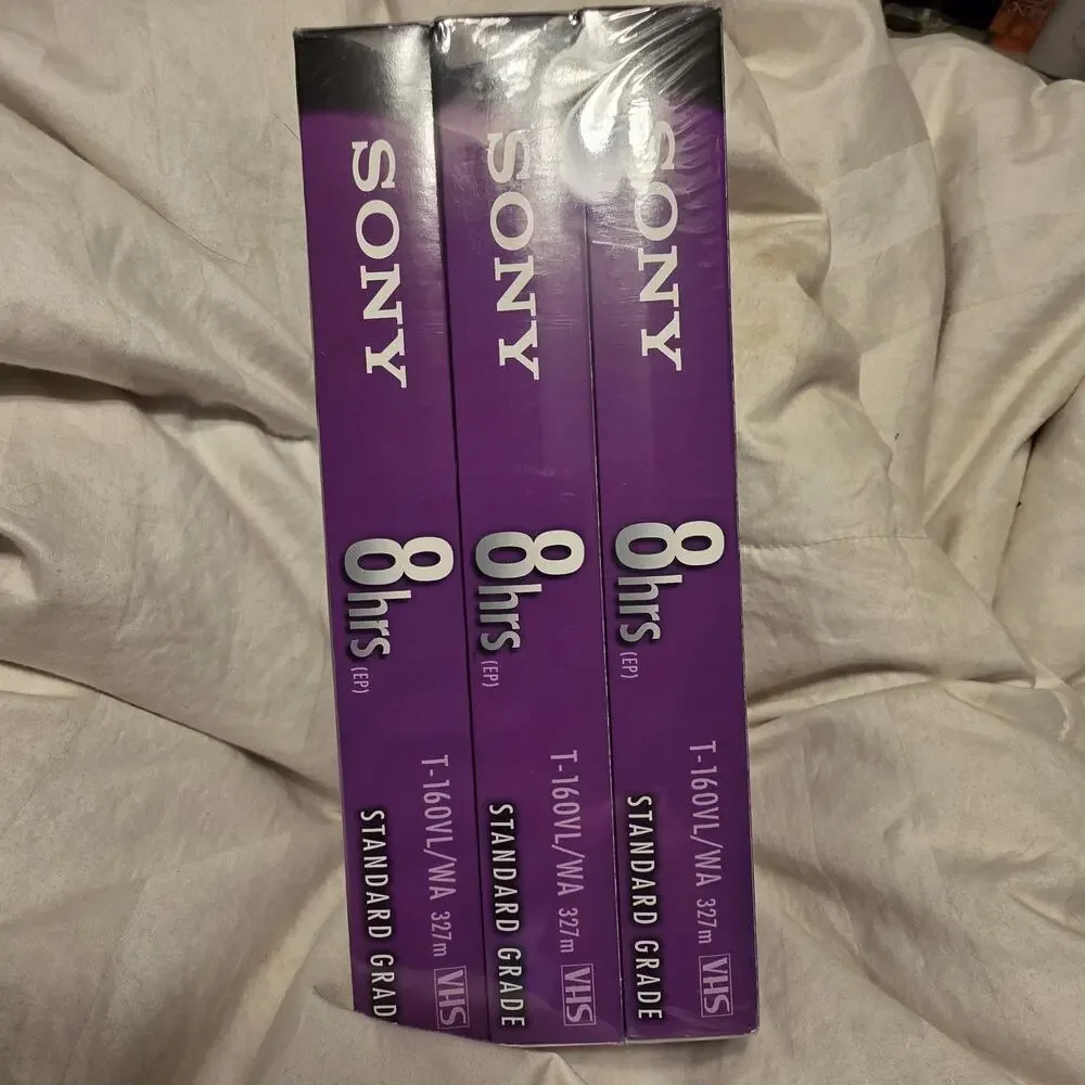 Sony T-160VL/WA VHS 3 Pack Deadstock